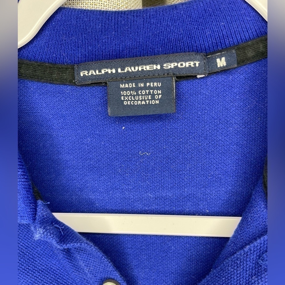 POLO by RALPH LAUREN Size M Blue Black Embroidery Cotton Sweatshirt‌‌‌‌‌‌‌‌‌‌‌‌ - Picture 7 of 10